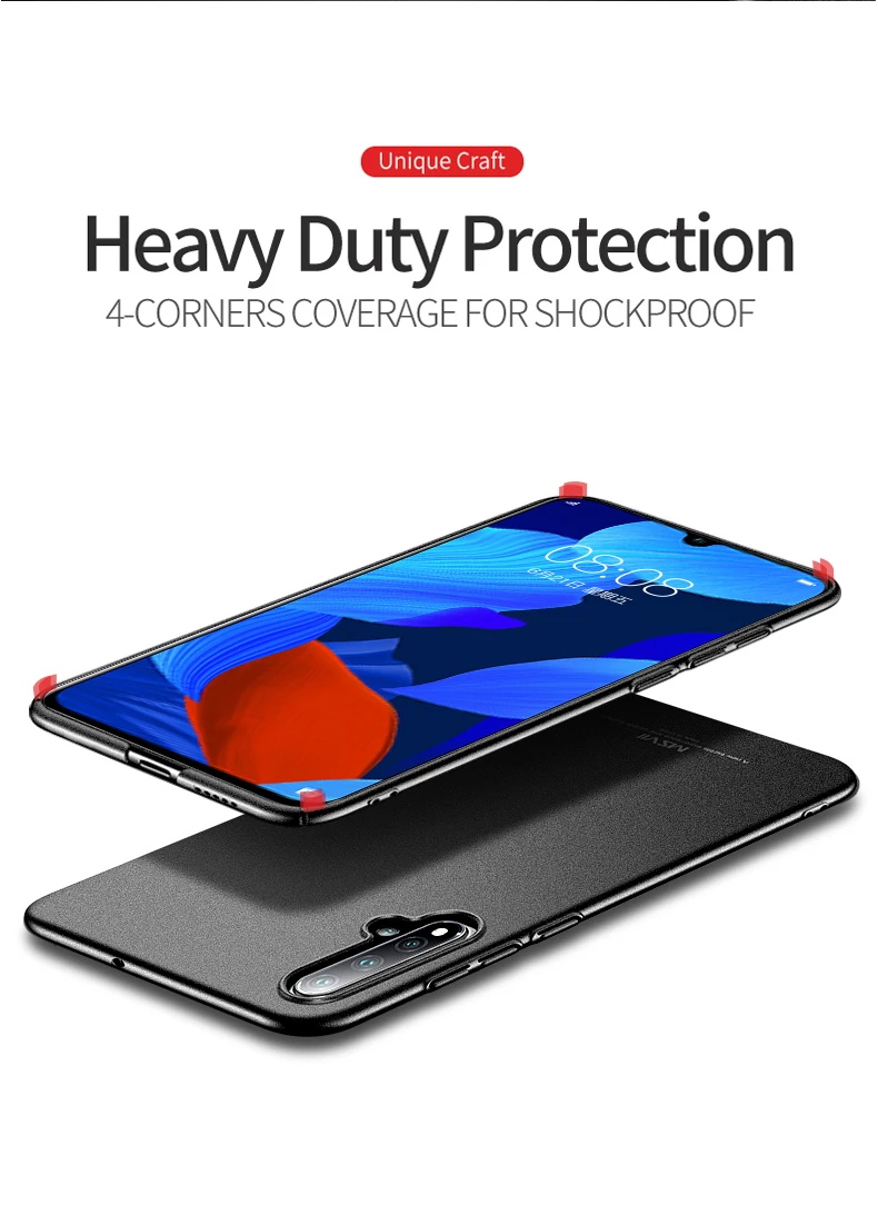 Для huawei Nova 5 Pro Чехол MSVII Матовый PC чехол для huawei Nova 5i Pro Чехол-держатель с кольцом для huawei Nova 5T 5Z Nova5 Pro чехол s