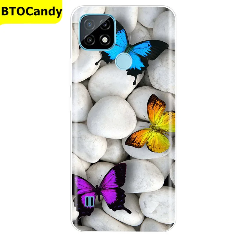 For Realme C21 Case Soft Tpu Silicone Case For OPPO RealmeC21 C 21 Phone Cover Fundas RMX3201 Bumper Case For Realme C21 Cover pouch phone Cases & Covers