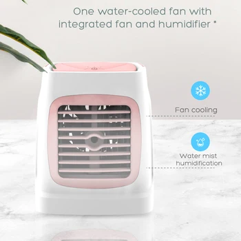 

Air Cooler Fan Portable Convenient Air Conditioner Humidifier Purifies USB Air Cooling Fan with Night Light 400ml