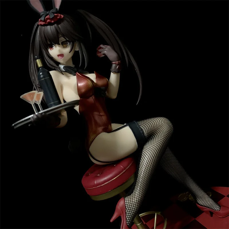 

Кавайные чулки Kawaii Tokisaki Kurumi Bunny Girl, японское аниме экшн-фигурка из ПВХ, игрушка, свидание, живая, сексуальная кукла, декор для комнаты, подарок для мальчика, 26 см