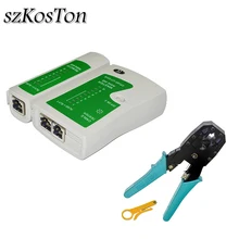 4 шт./компл. RJ45 щипцы сетевой кабель тест er RJ45 Разъем Lan тесты er инструменты RJ45 Cat5 RJ12 RJ11 Пробивной провод инструмент сетевой тест