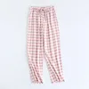 women pink plaid
