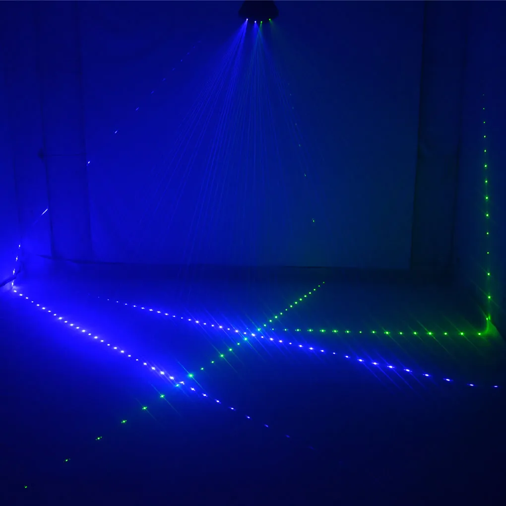 AUCD 6 Eyes двойной красный зеленый синий RGB луч сети крест проектор лазерные огни DMX DJ диско вечерние шоу сценическое освещение Z6F