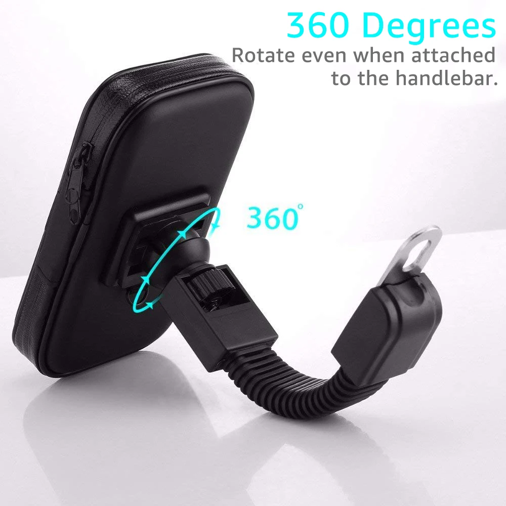 Universal Waterproof Motorcycle Phone Holder and Handlebar Mount
