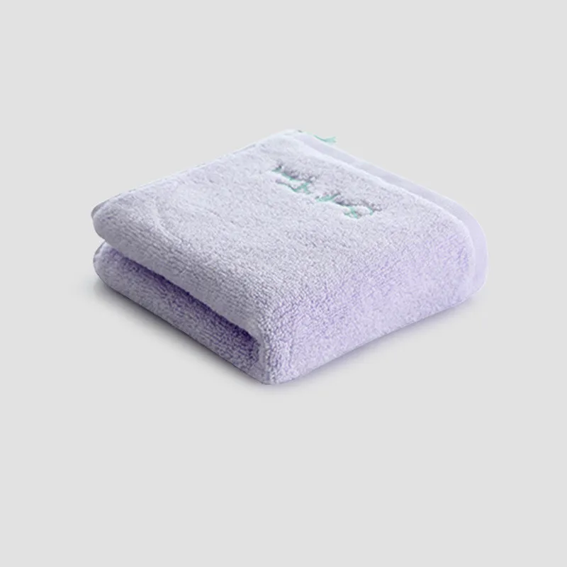 White 30.5x55cm Cotton Embroidered Children's Hand Face Towel Tassel Primary School Children's Baby Wash Cloth Hotel Travel Towel - Цвет: White