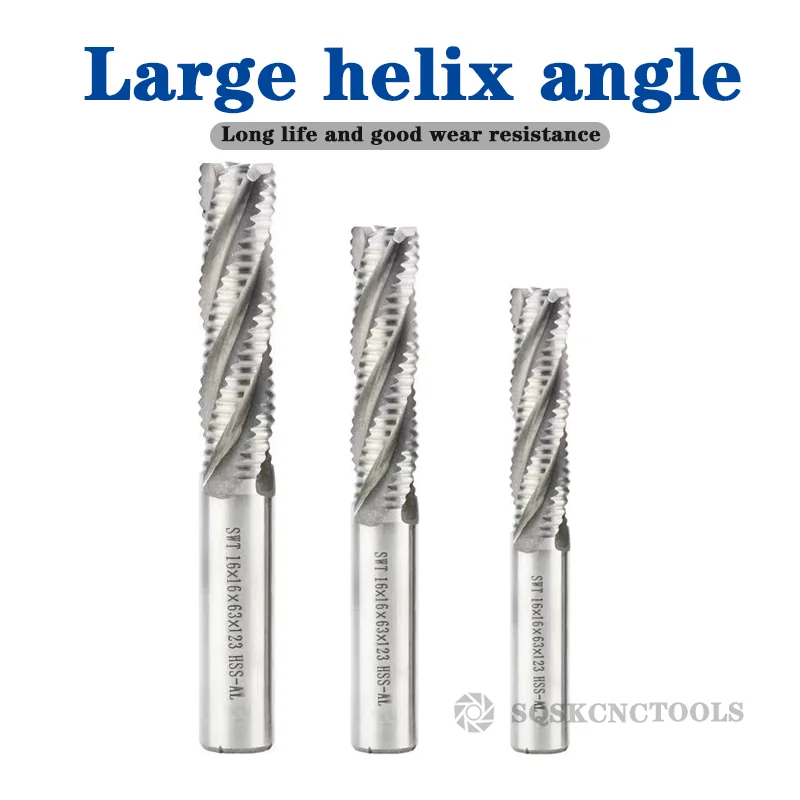 Milling Cutter Rough End Mill HSS Carbide 4 Flute 5mm to 45mm