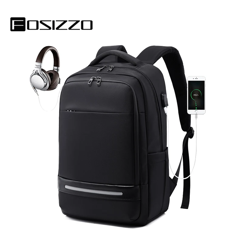 

Anti-theft Laptop Backpack College School Backpack for Men with USB Charging Port Backpack Mochila Masculina FS4003
