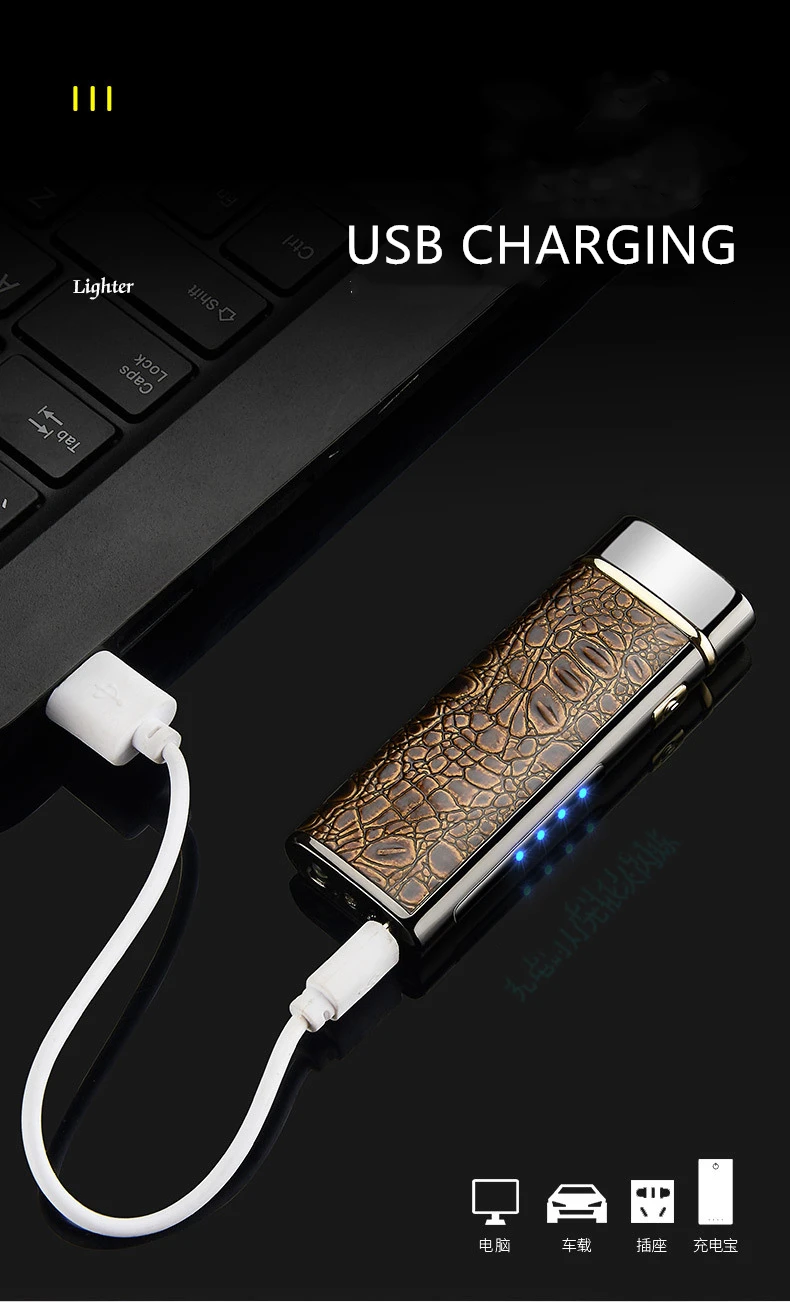 Плазменная usb-зажигалка для сигарет, аксессуары для сигарет, многофункциональная Электронная зажигалка, супертонкая карманная зажигалка JX23