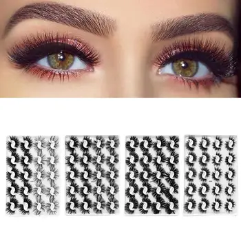 

20 Pairs/Box Simulation Mink Eyelashes Nude Makeup Thick False Eyelashes Eyelashes Q4G9