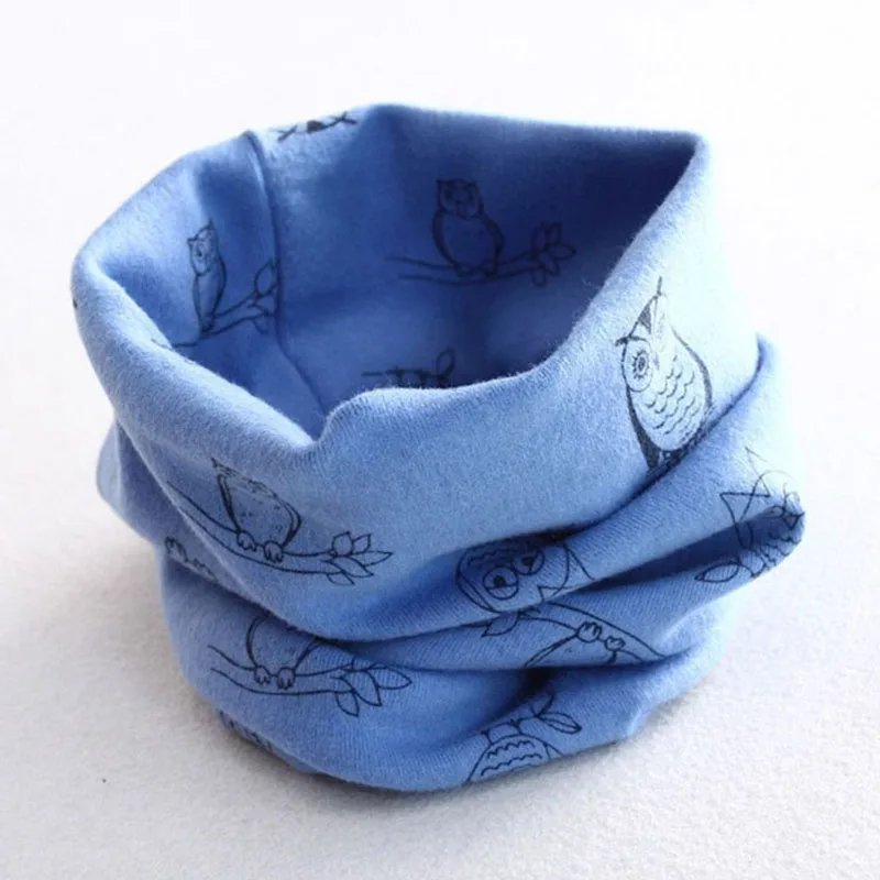 dark blue Модный многофункциональный хлопковый зимний детский шарф с героями мультфильмов, толстые теплые шарфы для мужчин и женщин - Цвет: dark blue