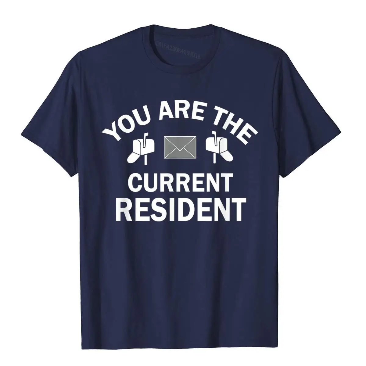 You Are The Current Resident Funny Postal Workers T-shirt T-Shirt__B9654navy