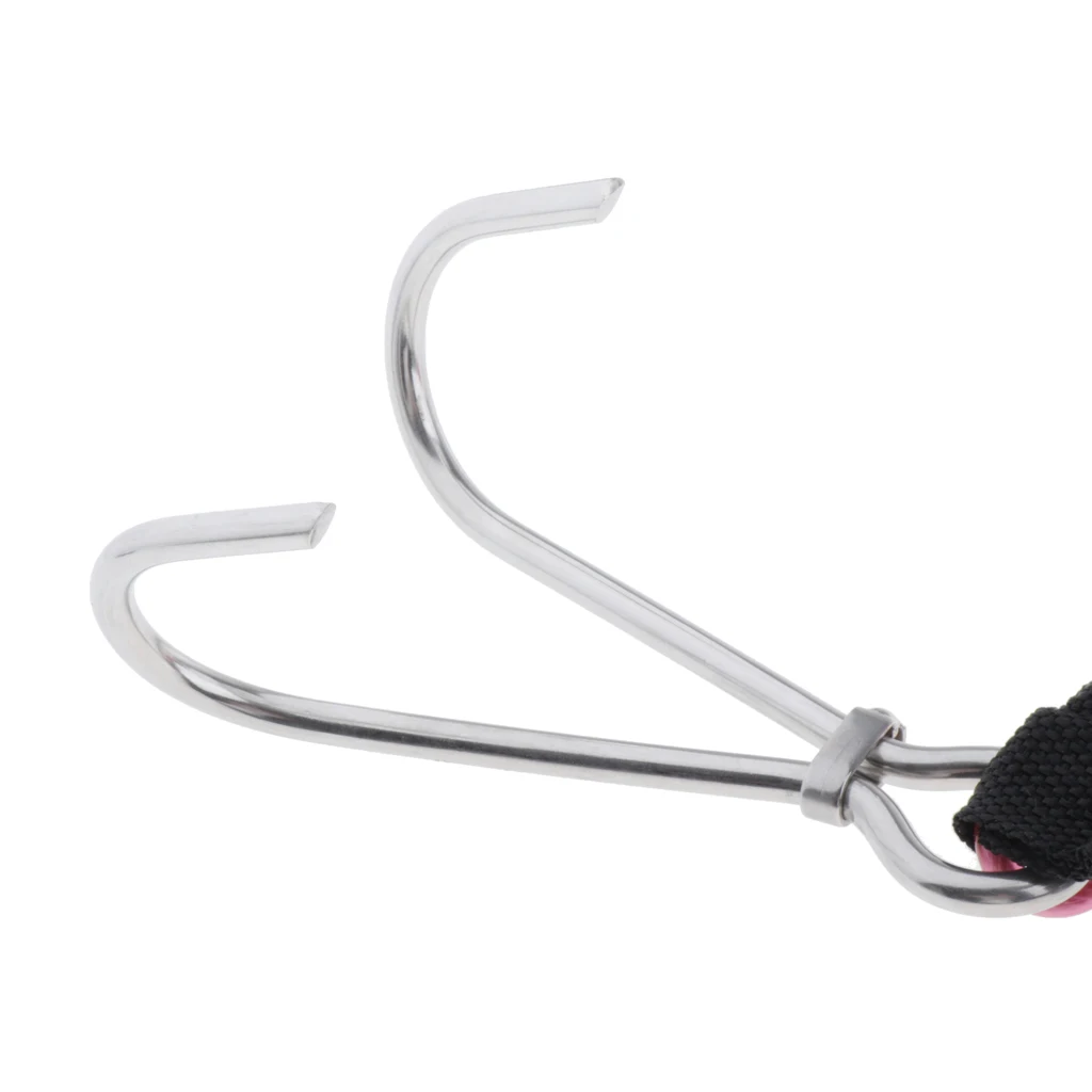 Durable Diving Reef Hook Coil Lanyard Cave Dive Snorkeling Clip Safety Gear Safety Accessories Equipment