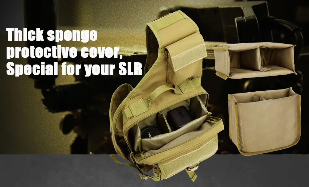 SINAIRSOFT военный тактический походный рюкзак из ткани Оксфорд, Защитная сумка для камеры, спортивные туристические аксессуары для альпинизма, сумка