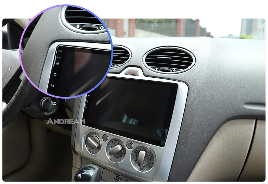 2 din Автомобильный мультимедийный плеер для ford focus Android навигация 2 3 2004-2007 9 дюймов Восьмиядерный Android 8,1 головное устройство Carplay