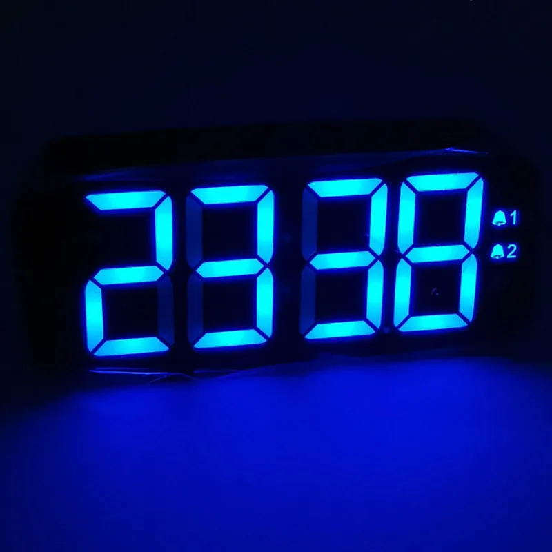 С кабелем USB 12/24 часов электронный Nixie часы с режимом включения по таймеру ночник большое количество Дисплей настольные часы двойным сигналом показывающие внутреннюю/часы
