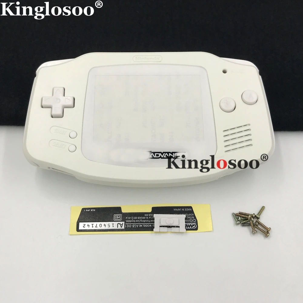 Full White Cover For Game Boy Advance Gba Housing Console Rubber Pad Buttons - Cases AliExpress