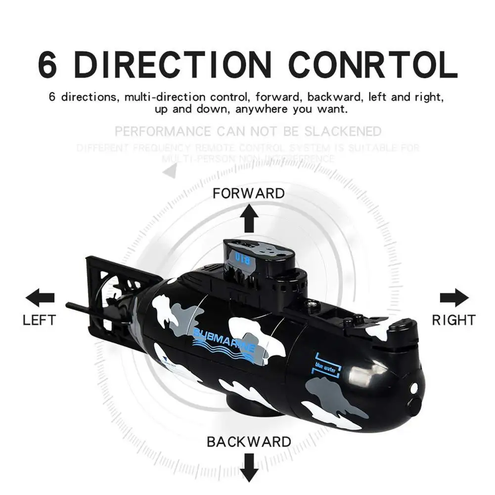 Скорость Радио пульт дистанционного управления электрический мини RC Подводная лодка детская игрушка