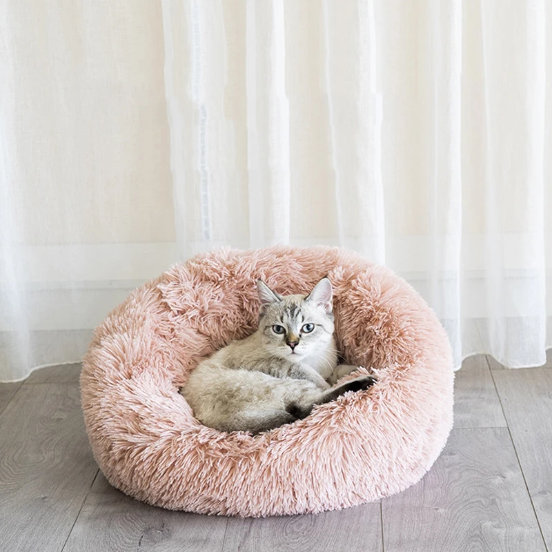 

JORMEL Deep Sleep Dog House Round Nest Autumn Winter Cat Mattress for Small Medium Dogs Warm Fleece Dog Kennel Puppy Mat Pet Bed