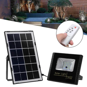 

10W LED Solar Lamp Waterproof Powered Sensor Spotlights Emergency Security Outdoor Garden Solar Lamp With Remote Control