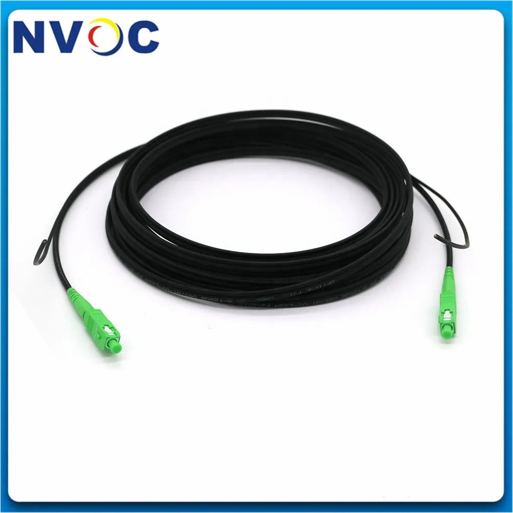 50 м 1 ядро Крытый FTTH волоконно-оптический капельный кабель патч-корд SC/APC в SC/APC Simplex SM G657A1 LSZH GJXH капельный кабель патч-корд