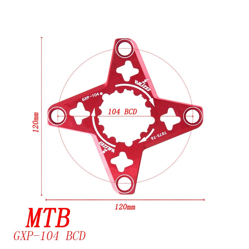 Кривошип горного велосипеда GXP до BCD 104 мм Паук адаптер для SRAM GXP XX1 X0 X9 X01 Кривошип MTB
