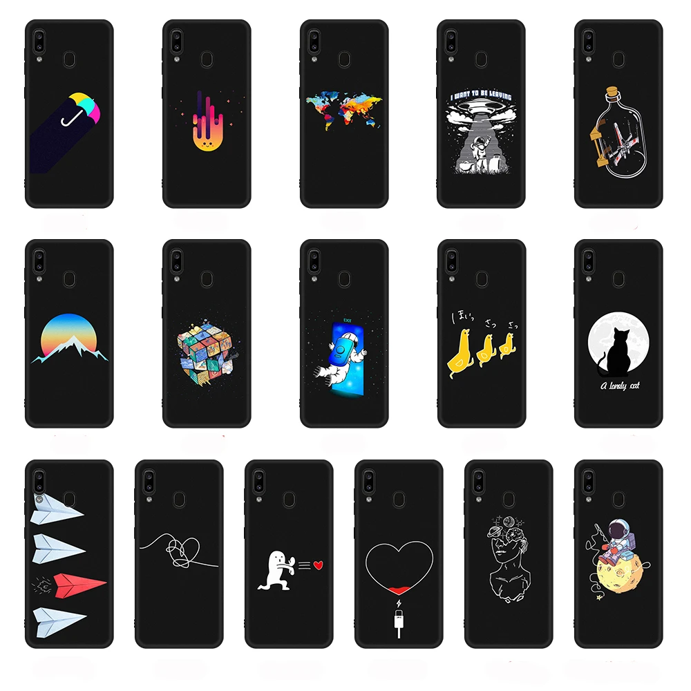 Модный чехол с милым рисунком для Samsung Galaxy A10 A20 A30 A50 A60 A30S A50S A51 A71 силиконовый