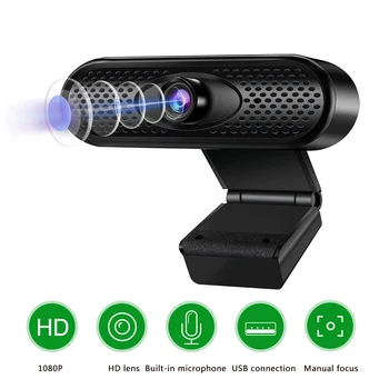 

Webcam FHD 1080p Web Camera USB Laptop PC Computer Conferencing Video Call Webcam with Microphone for Recording Gaming