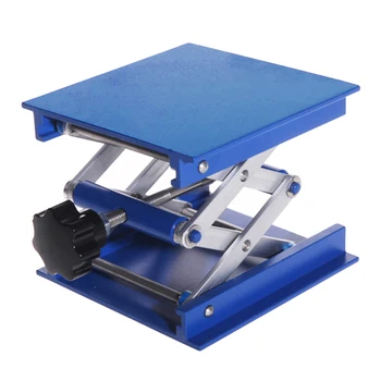 

Riser Woodworking Adjustable Experiment Tool Aluminum Alloy Retractable Laboratory Lifting Platform Scissor Rack Durable Stable
