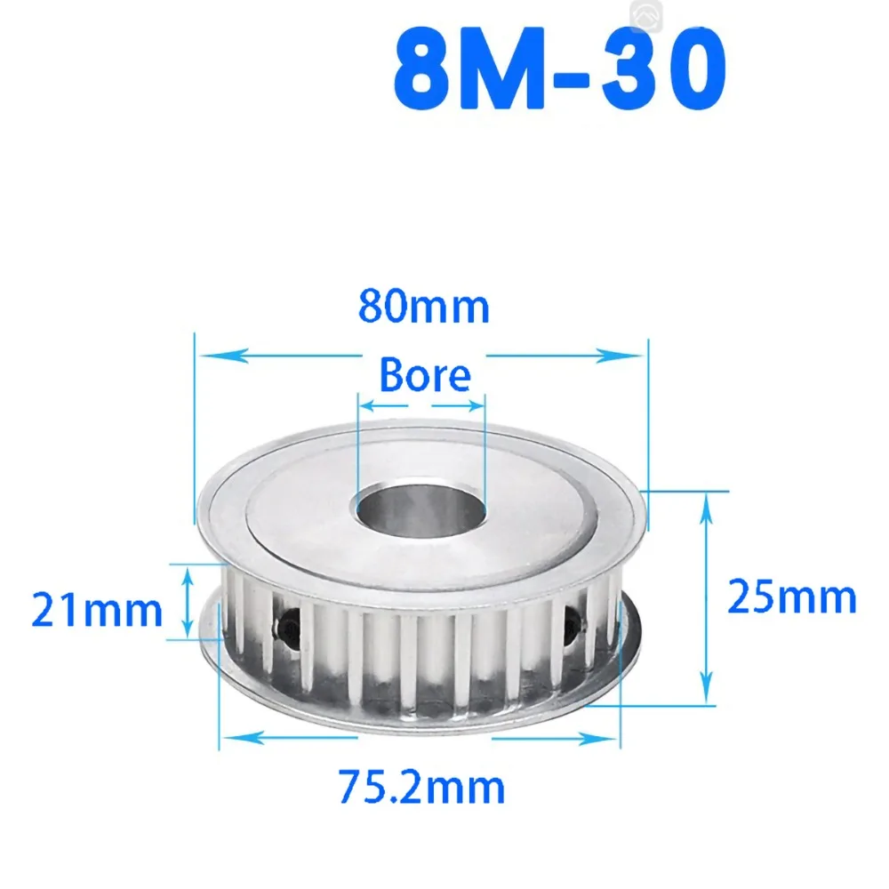 30T-HTD8M 槽21mm AF型同步轮
