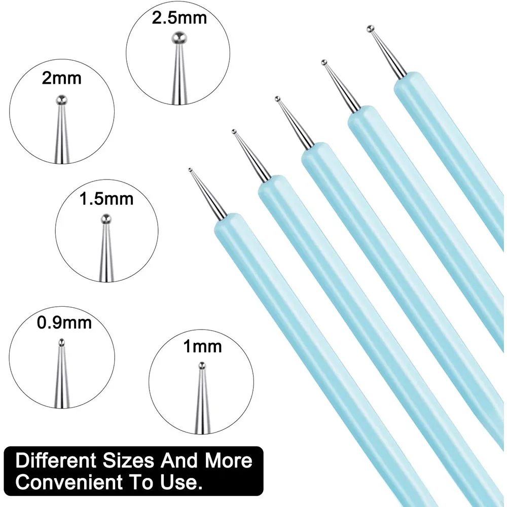 5pcs/set Nail Art Pottery Clay Tools DIY Carving Sculpture Sculpting Tools Cake Oils Engraving Rubber Craft Pen Brush polymer clay tools clay sculpting tools pottery sculpting tools
