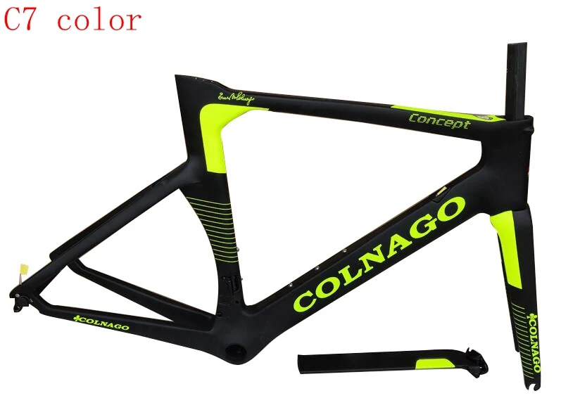 Качество высокого качества colnago концепция T1000 UD карбоновая рама для шоссейных гонок набор углеродных велосипедов может быть XDB DPD корабль