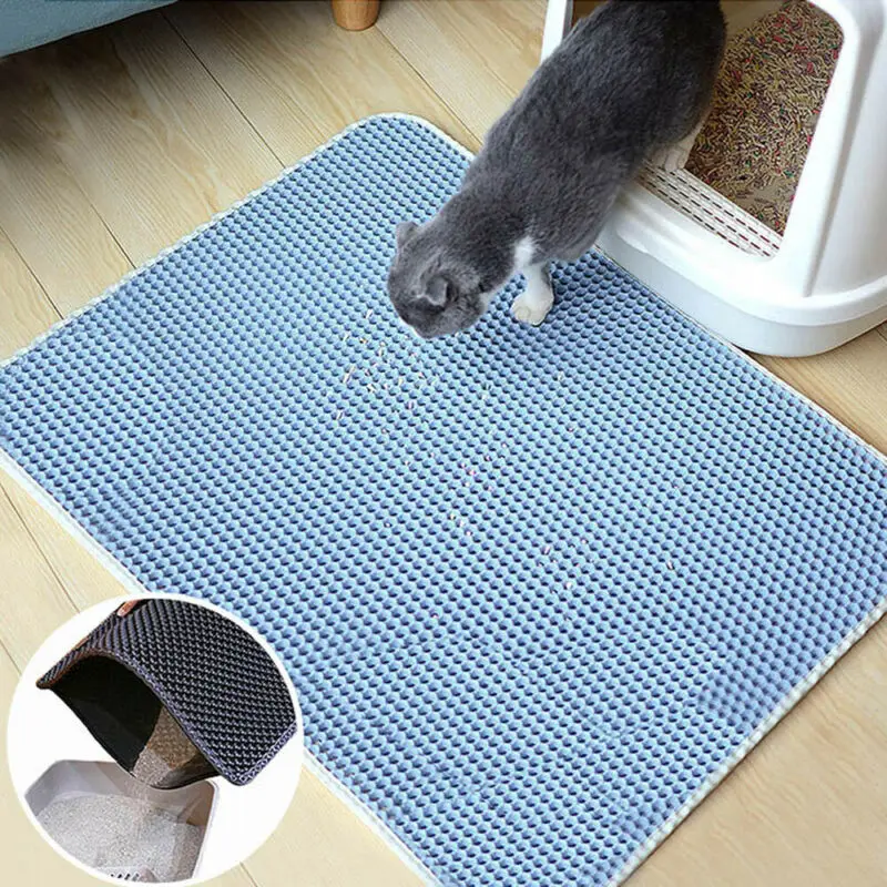 Hot 2019 New Comfortable Foldable Double-Layer Cat Litter Mat Heating Dog Bed Pet Rug Eva Foam Trapper Pad Washable | Дом и сад