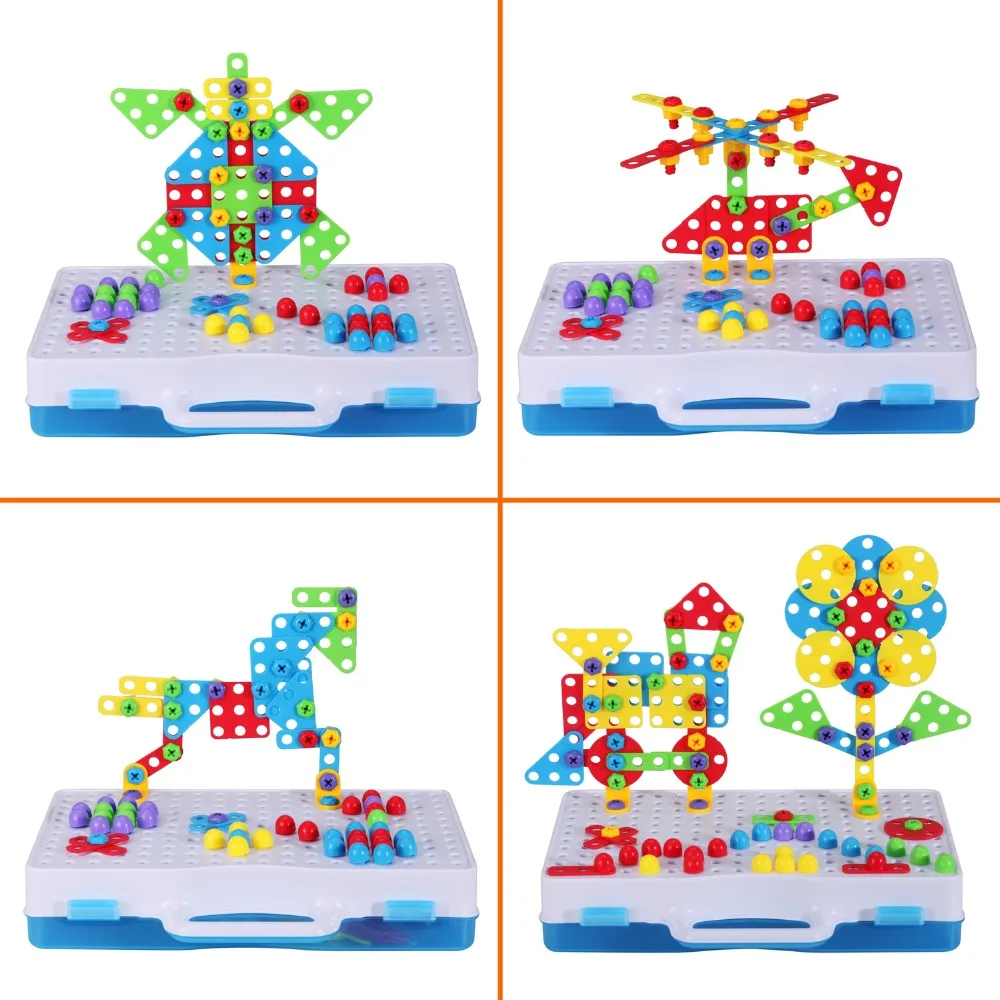 Buzz Drill Puzzle игрушки ролевые игры инструменты DIY дизайн мозаика строительные шурупы головоломка креативный стебель обучающая игра детский подарок