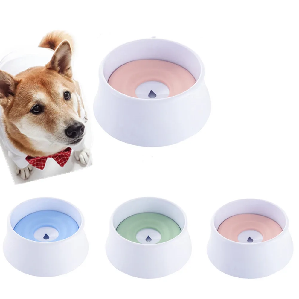 

1200ML Not Wet Mouth Floating Drinking Bowls Dog Cat Health Feeding High Quality Eco-friendly Plastic Water Feeders Bowl