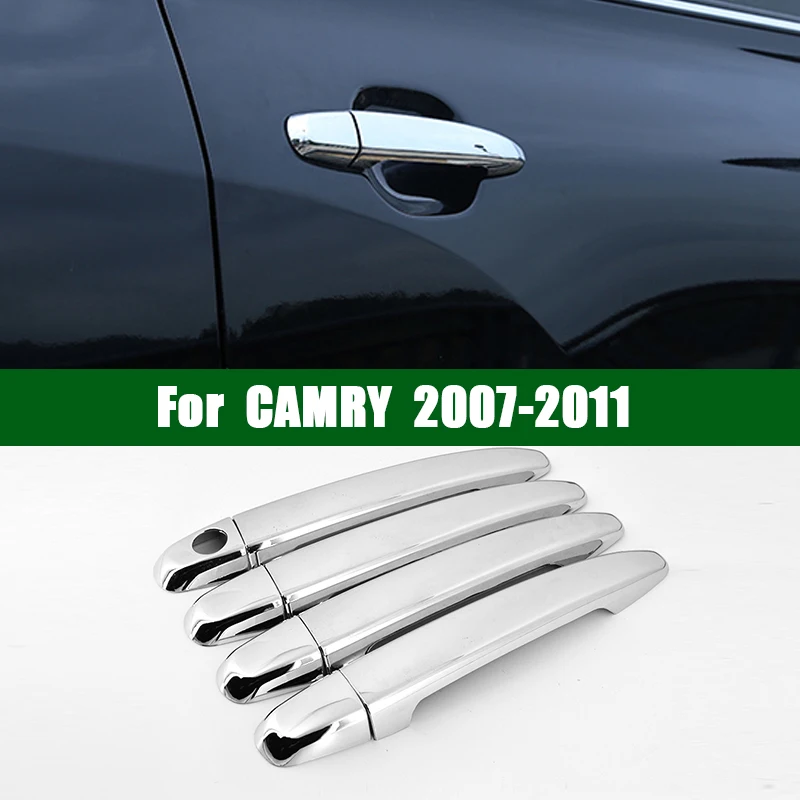 

FOR 2007-2011 TOYOTA CAMRY chrome silver Car Door Handle Cover Trim 2008 2009 2010