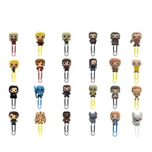 100 шт закладки "Игра престолов", мини-фигурки, скрепки для бумаги, Дейенерис, Джон, книга Сноу, марка для школьников, учеников, лучший рождественский подарок