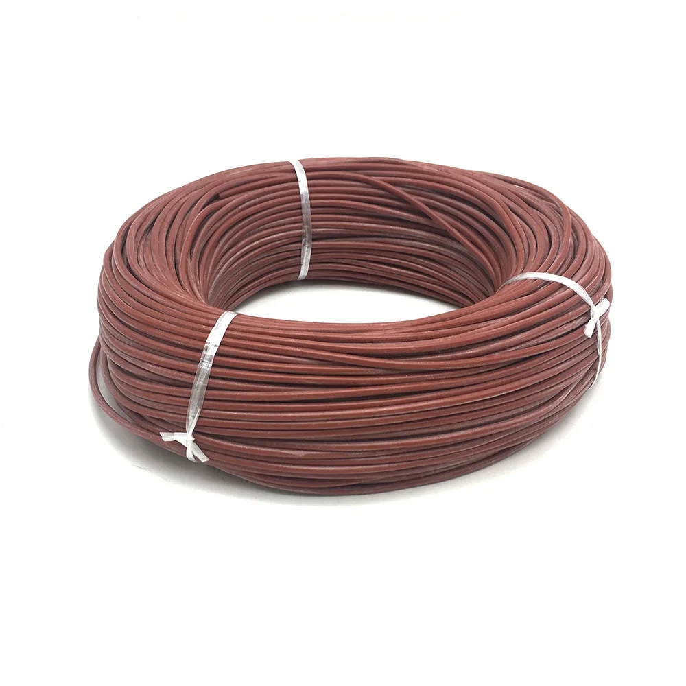 Электрический 12K 33ohm/m нагревательный кабель из углеродного волокна 220V инфракрасный теплый напольный провод домашний нагреватель - Цвет: Red