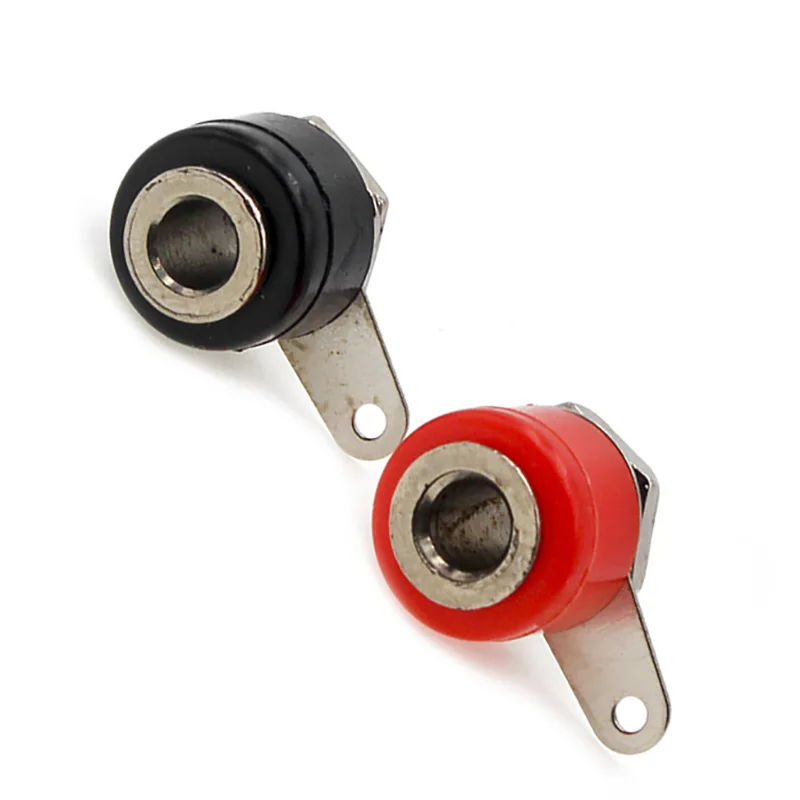 10 pieces/batch 4mm banana terminal socket plug inverter connection adapter DIY red black | Обустройство дома