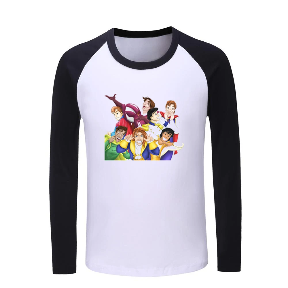 Милые детские футболки с принтом «Принцесса Ариэль Белль», «Белоснежка», детские футболки с рисунком, топы с длинными рукавами для мальчиков и девочек, рождественский подарок