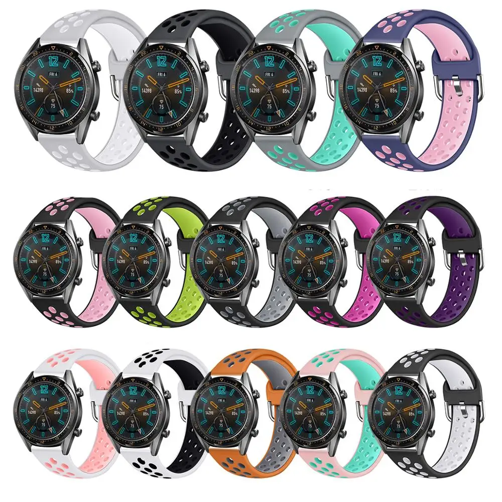 Soft Silicone Watch Strap Replacement Wrist Band For Huawei GT2 46mm / GT Watchband Wristband Bands | Наручные часы