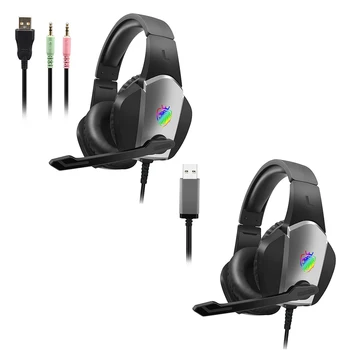 

ALLOYSEED A1 Gaming Headset 50mm Driver Over Ear Wired Headset effectively reducing noise with Noise Cancelling Microphone