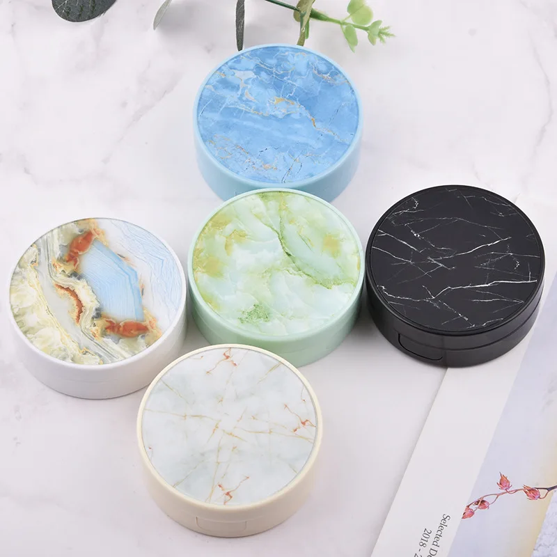 

2020 Marble Glasses Cosmetic Contact Lenses Box Contact Lens Case For Eyes travel Kit Holder Container Travel Accessaries