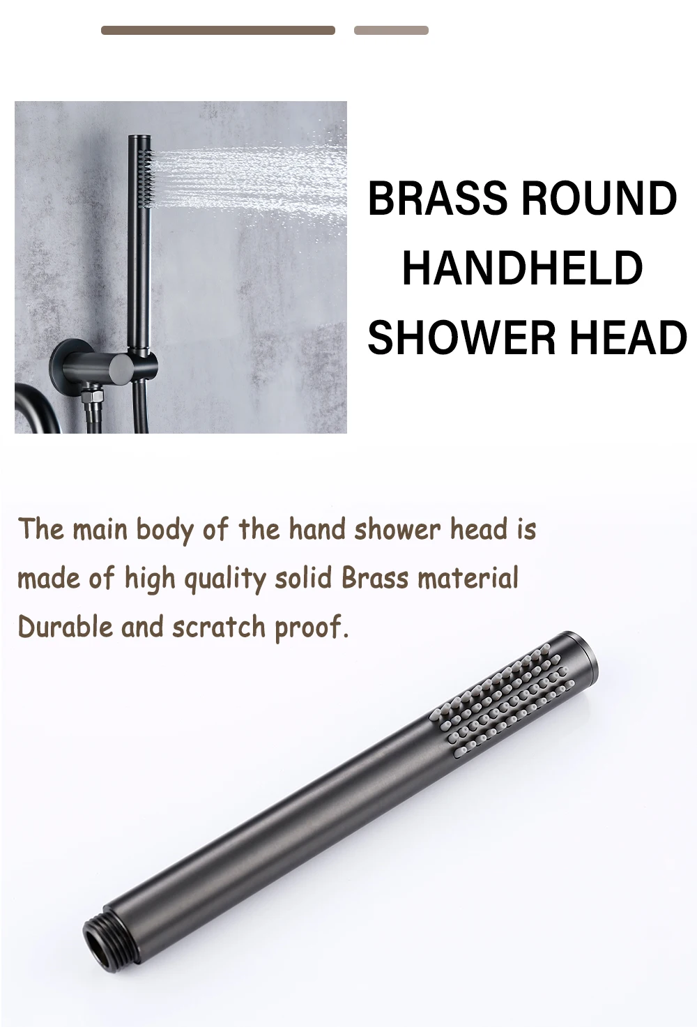 Bathtub Mixer Tap Set Shower Hot And Cold Bathroom Faucet Brushed Stanless Steel Diverter With Wall Mount Spout Handheld Hose