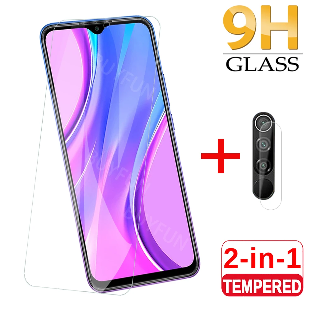 2-в-1 закаленное стекло для объектива камеры Xiaomi Redmi 9 9a 9c 8 8a 7 7a go Защитное red mi redmi a c