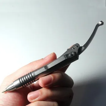 

Tactical titanium tools. EDC is a titanium TC4 tactical pen with a screwdriver. Send refill