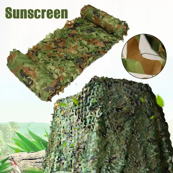 

Woodland Camouflage Netting Double-sided Desert Camo Net Sun Shade for Outdoor Camping Hunting BV789