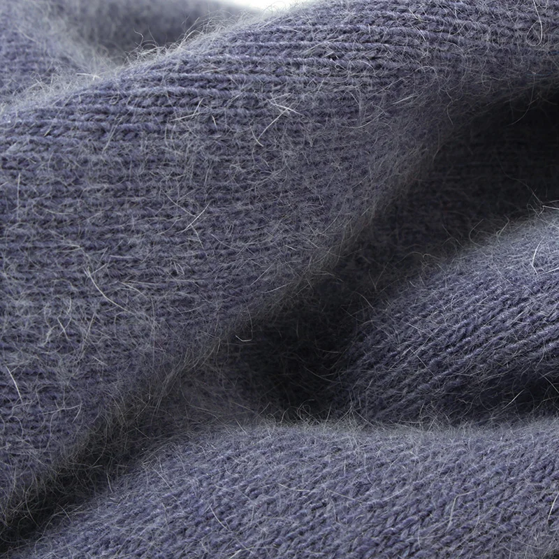 VISROVER 10 color unisex Autumn winter solid color rabbit cashmere beanies  New cashmere man woman Warm wool skullies 6