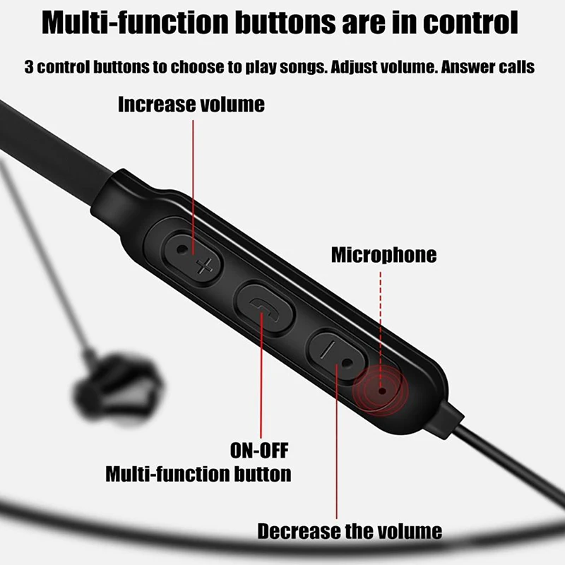 Magenetic, Bluetooth, Висячие Наушники, 5,0 гарнитура, спортивные шейные беспроводные наушники, наушники с микрофоном для всех телефонов