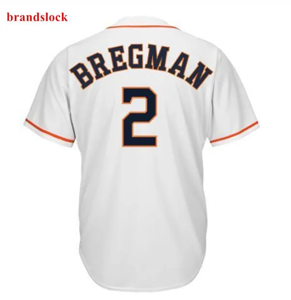 

2019 new 2 Bregman 4 Springer Jersey Men's Baseball Jerseys Houston Navy White Grey