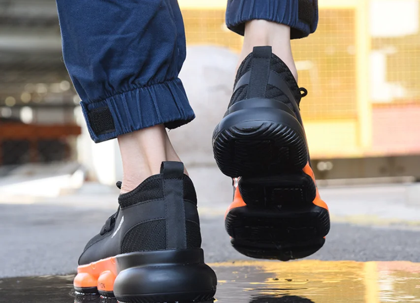 37-46 Outdoor Construction Work Safety Boots Men's Boots Casual Shoes AIR Mesh Cushion Non-slip Wear-resistant Designer Sneakers